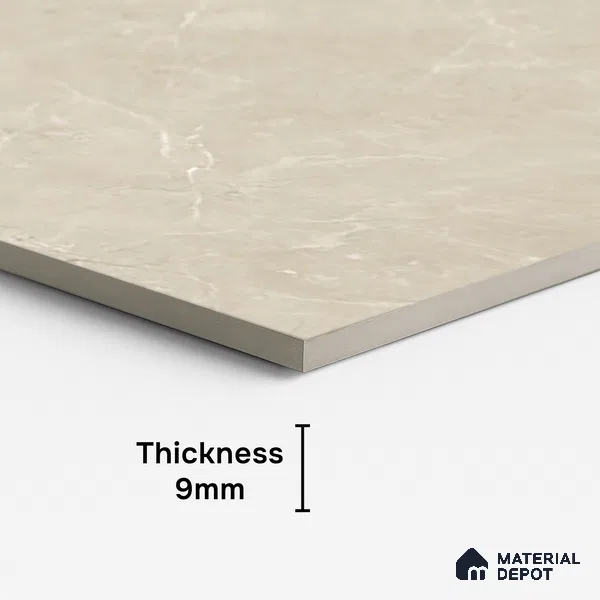 Marble Look Wall & Floor Tile TL 08785 CV Lublin Beige 4 ft x 2 ft Vitrified Matte Finish - 9 mm