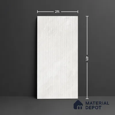 Stone Look Wall Tile TL 10118 C Quarry Bianco Strip Liner 4 ft x 2 ft Vitrified Matte Finish - 9 mm