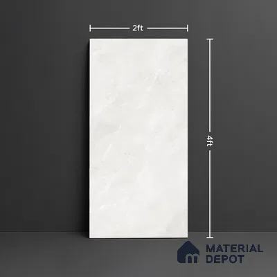 Stone Look Wall & Floor Tile TL 10118 Quarry Bianco 4 ft x 2 ft Vitrified Matte Finish - 9 mm
