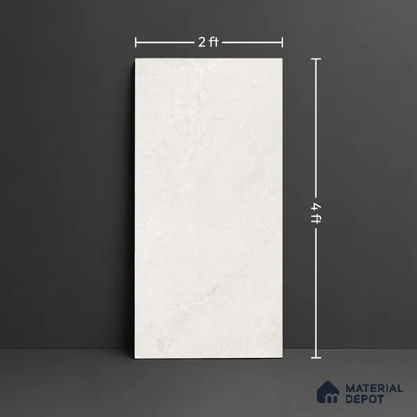 Punch Wall & Floor Tile TL 09947 B 4 ft x 2 ft Cream Vitrified Matte Finish Tile - 9 mm | Ideal for Living Room, Bedroom, Bathroom, Kitchen