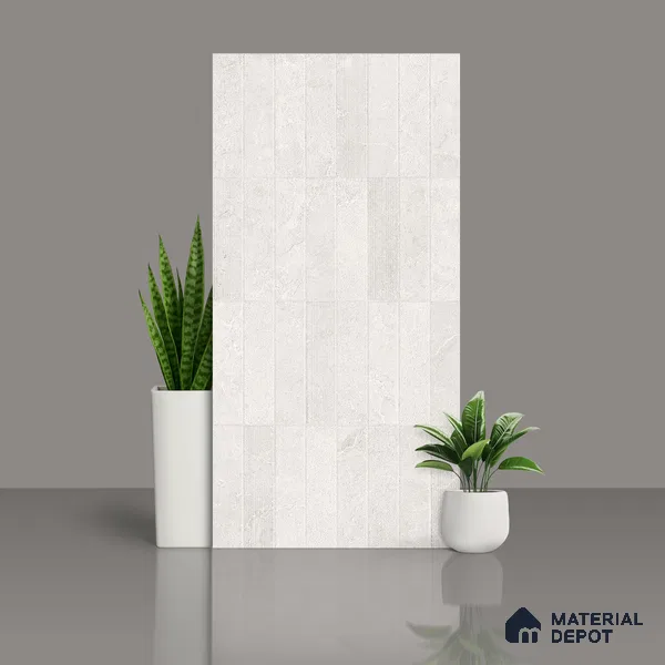 Punch Wall Tile TL 09947 4 ft x 2 ft Cream Vitrified Matte Finish Tile - 9 mm | Ideal for Living Room, Bedroom, Bathroom, Kitchen