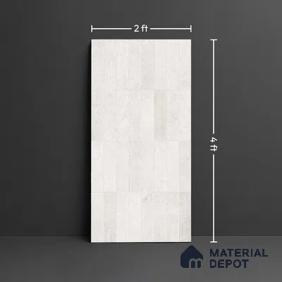 Punch Wall Tile TL 09947 4 ft x 2 ft Cream Vitrified Matte Finish Tile - 9 mm | Ideal for Living Room, Bedroom, Bathroom, Kitchen