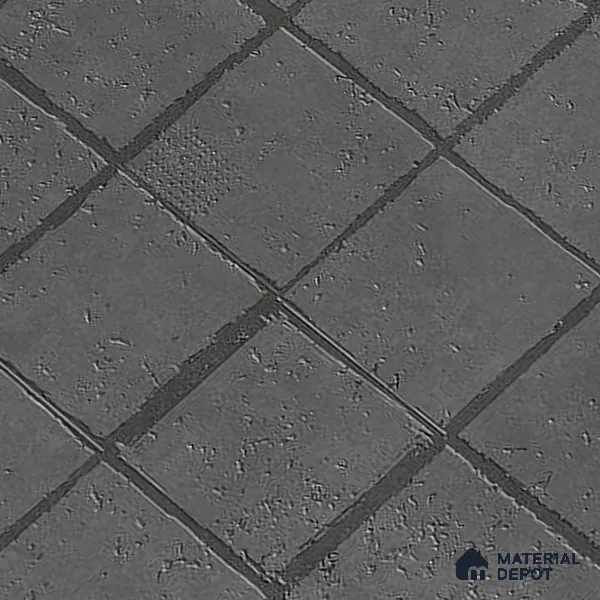 Stone Floor & Wall Tile TL 09975 4 ft x 2 ft Black Vitrified Matte Finish Tile - 9 mm | Ideal for Living Room,Bedroom,Bathroom,Kitchen