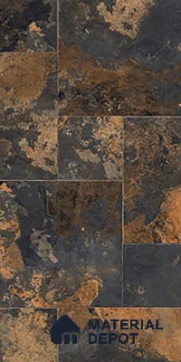 Stone Wall & Floor Tile TL 09993 4 ft x 2 ft Brown Vitrified Matte Finish Tile - 9 mm | Ideal for Living Room, Bedroom, Bathroom, Kitchen