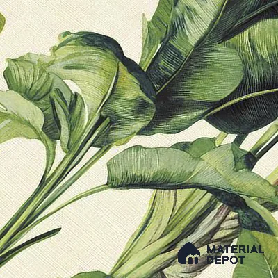 Floral Wall Tile TL 09922 Green 4 ft x 2 ft Vitrified Matte Finish Tile - 9 mm | Suitable for Bathroom, Accent/Feature Wall, Foyer