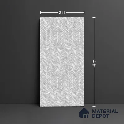 Patterned Look Wall & Floor Tile TL 10145 B Crystal Bianco Vista 4 ft x 2 ft Vitrified Matte Finish - 9 mm