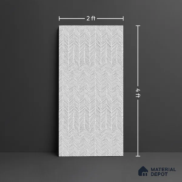 Patterned Look Wall & Floor Tile TL 10145 B Crystal Bianco Vista 4 ft x 2 ft Vitrified Matte Finish - 9 mm