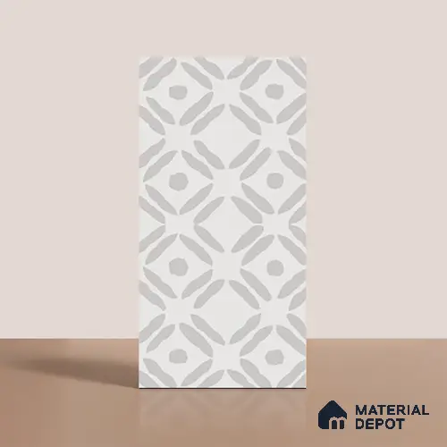Moroccan Look Wall & Floor Tile TL 10145 C Crystal Bianco Gloria 4 ft x 2 ft Vitrified Matte Finish - 9 mm