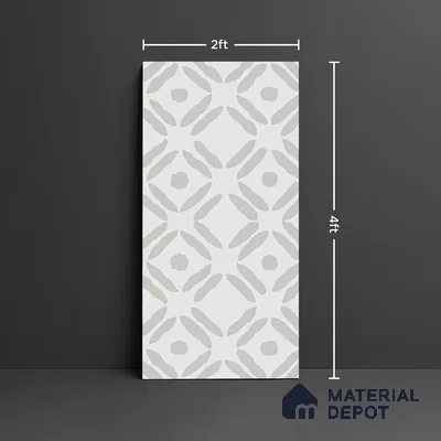 Moroccan Look Wall & Floor Tile TL 10145 C Crystal Bianco Gloria 4 ft x 2 ft Vitrified Matte Finish - 9 mm