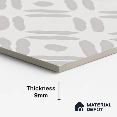 Moroccan Look Wall & Floor Tile TL 10145 C Crystal Bianco Gloria 4 ft x 2 ft Vitrified Matte Finish - 9 mm