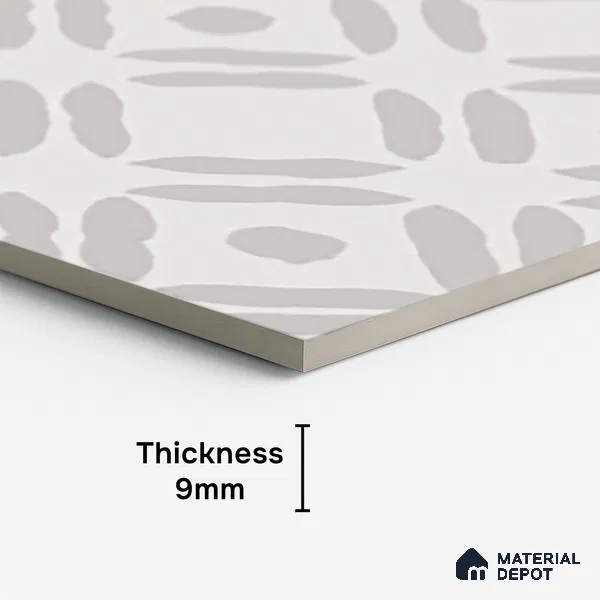 Moroccan Look Wall & Floor Tile TL 10145 C Crystal Bianco Gloria 4 ft x 2 ft Vitrified Matte Finish - 9 mm