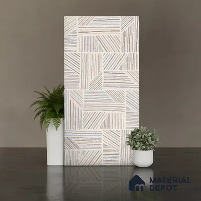 Patterned Look Wall & Floor Tile TL 10145 Crystal Crema Vista 4 ft x 2 ft Vitrified Matte Finish - 9 mm