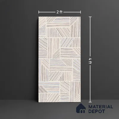 Patterned Look Wall & Floor Tile TL 10145 Crystal Crema Vista 4 ft x 2 ft Vitrified Matte Finish - 9 mm