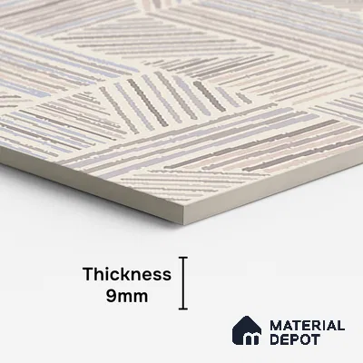 Patterned Look Wall & Floor Tile TL 10145 Crystal Crema Vista 4 ft x 2 ft Vitrified Matte Finish - 9 mm