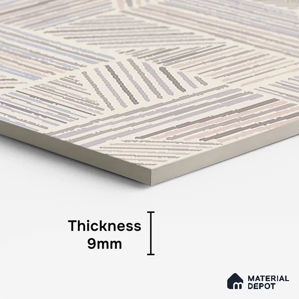 Patterned Look Wall & Floor Tile TL 10145 Crystal Crema Vista 4 ft x 2 ft Vitrified Matte Finish - 9 mm