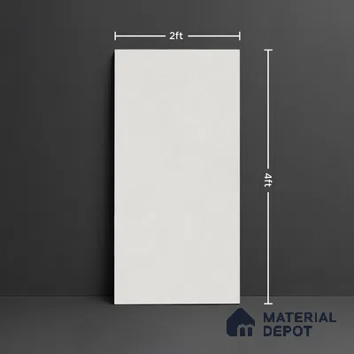 Stone Look Floor & Wall Tile TL 08133 B Zircon Blanco 4 ft x 2 ft Vitrified Matte Finish - 9 mm | Random 8