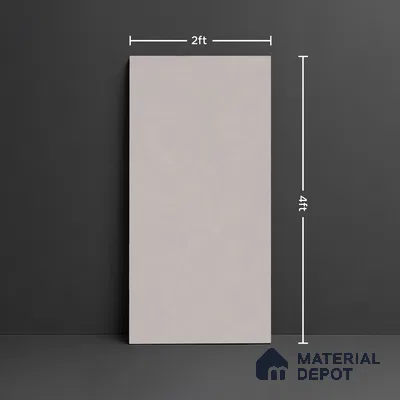 Stone Look Floor & Wall Tile TL 08133 C Zircon Grey 4 ft x 2 ft Vitrified Matte Finish - 9 mm | Random 8