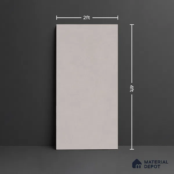 Stone Look Floor & Wall Tile TL 08133 C Zircon Grey 4 ft x 2 ft Vitrified Matte Finish - 9 mm | Random 8