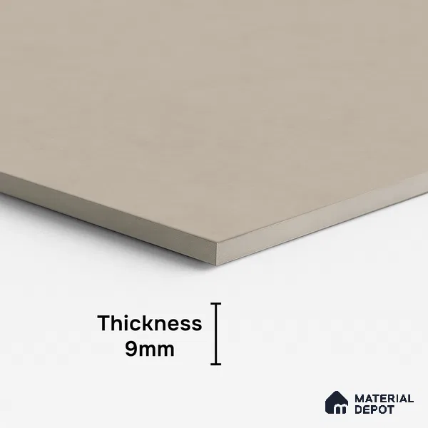 Plain Look Floor & Wall Tile TL 08133 D Zircon Taupe 4 ft x 2 ft Vitrified Matte Finish - 9 mm | Random 8