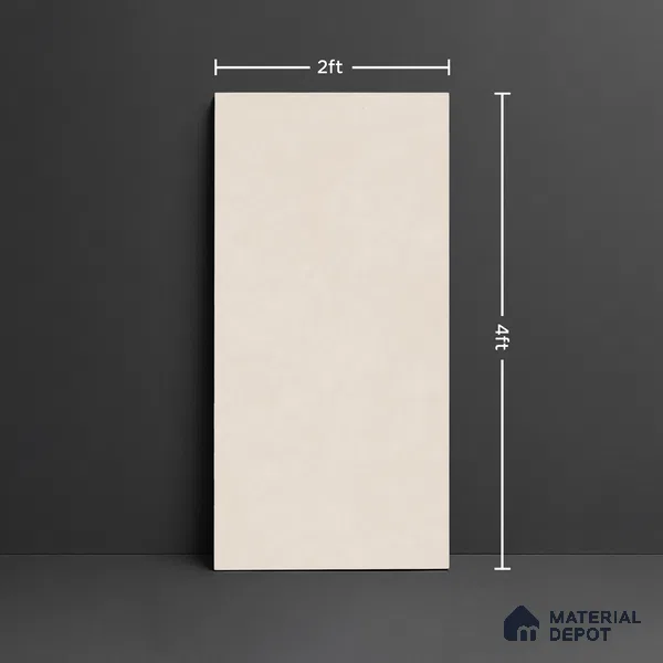 Stone Look Floor & Wall Tile TL 08133 Zircon Beige 4 ft x 2 ft Vitrified Matte Finish - 9 mm | Random 8