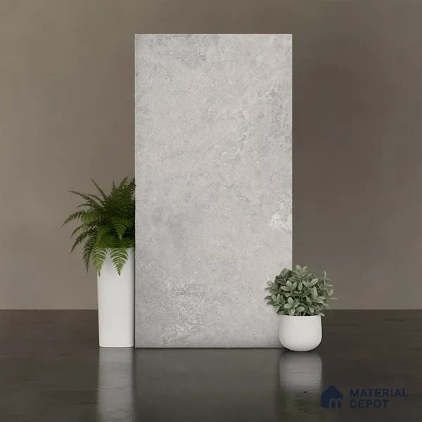 Punch Wall & Floor Tile TL 09943 B 4 ft x 2 ft Grey Vitrified Matte Finish Tile - 9 mm | Ideal for Living Room, Bedroom, Bathroom, Kitchen