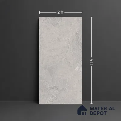 Punch Wall & Floor Tile TL 09943 B 4 ft x 2 ft Grey Vitrified Matte Finish Tile - 9 mm | Ideal for Living Room, Bedroom, Bathroom, Kitchen