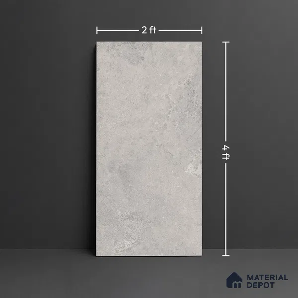 Punch Wall & Floor Tile TL 09943 B 4 ft x 2 ft Grey Vitrified Matte Finish Tile - 9 mm | Ideal for Living Room, Bedroom, Bathroom, Kitchen