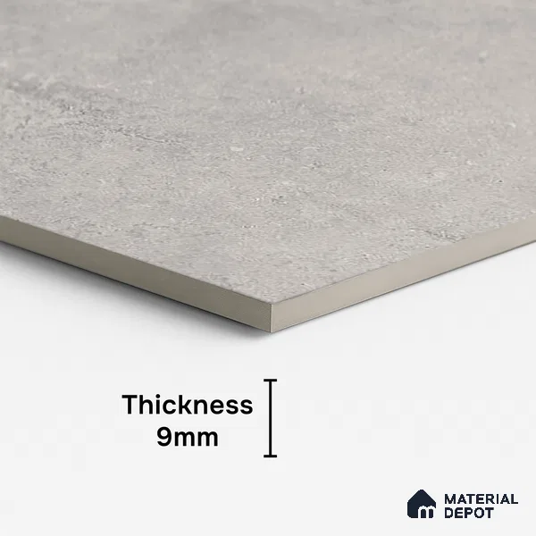 Punch Wall & Floor Tile TL 09943 B 4 ft x 2 ft Grey Vitrified Matte Finish Tile - 9 mm | Ideal for Living Room, Bedroom, Bathroom, Kitchen