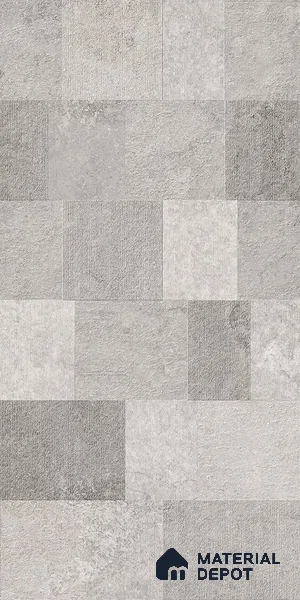 Punch Wall Tile TL 09943 4 ft x 2 ft Grey Vitrified Matte Finish Tile - 9 mm | Ideal for Living Room, Bedroom, Bathroom, Kitchen
