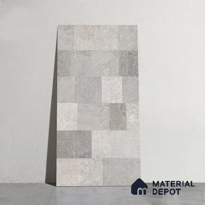 Punch Wall Tile TL 09943 4 ft x 2 ft Grey Vitrified Matte Finish Tile - 9 mm | Ideal for Living Room, Bedroom, Bathroom, Kitchen