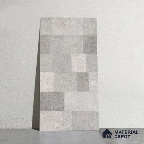 Punch Wall Tile TL 09943 4 ft x 2 ft Grey Vitrified Matte Finish Tile - 9 mm | Ideal for Living Room, Bedroom, Bathroom, Kitchen