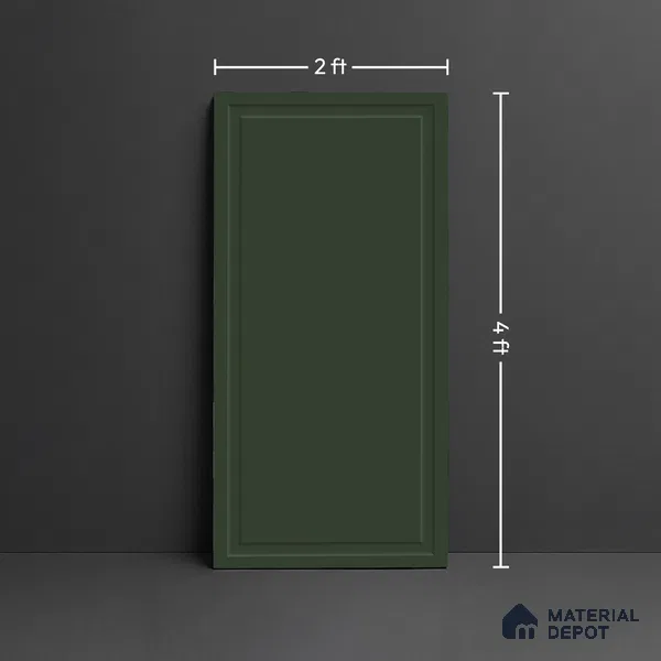 Plain Wall Tile TL 09972 C 4 ft x 2 ft Olive Green Vitrified Matte Finish Tile - 9 mm | Ideal for Living Room,Bedroom,Bathroom,Kitchen