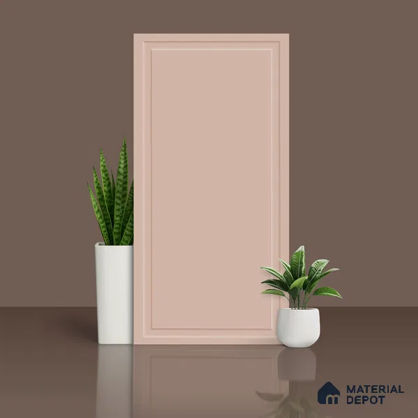 Plain Wall Tile TL 09972 E 4 ft x 2 ft Pink Vitrified Matte Finish Tile - 9 mm | Ideal for Living Room,Bedroom,Bathroom,Kitchen