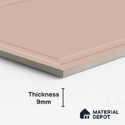 Plain Wall Tile TL 09972 E 4 ft x 2 ft Pink Vitrified Matte Finish Tile - 9 mm | Ideal for Living Room,Bedroom,Bathroom,Kitchen