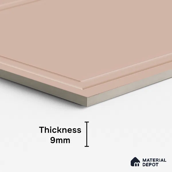 Plain Wall Tile TL 09972 E 4 ft x 2 ft Pink Vitrified Matte Finish Tile - 9 mm | Ideal for Living Room,Bedroom,Bathroom,Kitchen