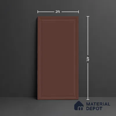 Plain Wall Tile TL 09972 F 4 ft x 2 ft Red Vitrified Matte Finish Tile - 9 mm | Ideal for Living Room,Bedroom,Bathroom,Kitchen