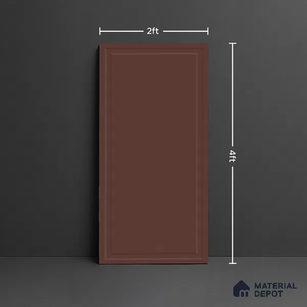 Plain Wall Tile TL 09972 F 4 ft x 2 ft Red Vitrified Matte Finish Tile - 9 mm | Ideal for Living Room,Bedroom,Bathroom,Kitchen