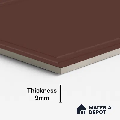 Plain Wall Tile TL 09972 F 4 ft x 2 ft Red Vitrified Matte Finish Tile - 9 mm | Ideal for Living Room,Bedroom,Bathroom,Kitchen