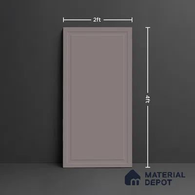 Plain Wall Tile TL 09972 G 4 ft x 2 ft Grey Vitrified Matte Finish Tile - 9 mm | Ideal for Living Room,Bedroom,Bathroom,Kitchen