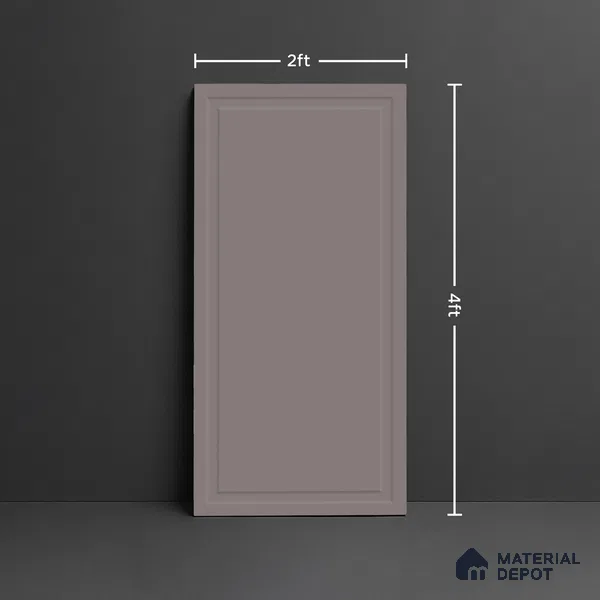 Plain Wall Tile TL 09972 G 4 ft x 2 ft Grey Vitrified Matte Finish Tile - 9 mm | Ideal for Living Room,Bedroom,Bathroom,Kitchen