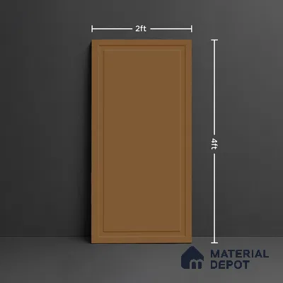 Plain Wall Tile TL 09972 H 4 ft x 2 ft Brown Vitrified Matte Finish Tile - 9 mm | Ideal for Living Room,Bedroom,Bathroom,Kitchen