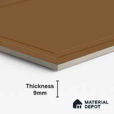Plain Wall Tile TL 09972 H 4 ft x 2 ft Brown Vitrified Matte Finish Tile - 9 mm | Ideal for Living Room,Bedroom,Bathroom,Kitchen