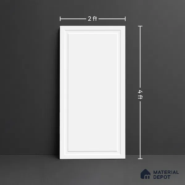 Plain Wall Tile TL 09972 I 4 ft x 2 ft White Vitrified Matte Finish Tile - 9 mm | Ideal for Living Room,Bedroom,Bathroom,Kitchen