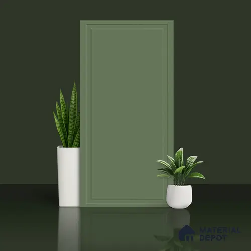 Plain Wall Tile TL 09972 4 ft x 2 ft Green Vitrified Matte Finish Tile - 9 mm | Ideal for Living Room,Bedroom,Bathroom,Kitchen