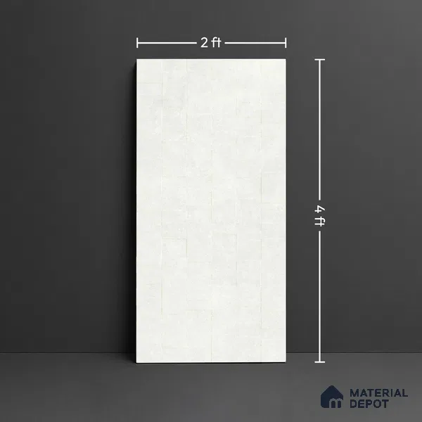 Stone Wall & Floor Tile TL 07613 B Gwalior Mint 4 ft x 2 ft GVT Vitrified Matte Finish - 9 mm | 2 Random Design  Suitable For Living Room, Bedroom, Bathroom (Sample)