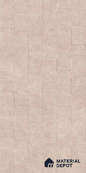 Stone Wall & Floor Tile TL 07613 C Jodhpur Pink 4 ft x 2 ft GVT Vitrified Matte Finish - 9 mm | 2 Random Design Suitable For Living Room, Bedroom, Bathroom