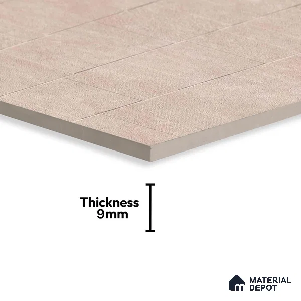 Stone Wall & Floor Tile TL 07613 C Jodhpur Pink 4 ft x 2 ft GVT Vitrified Matte Finish - 9 mm | 2 Random Design Suitable For Living Room, Bedroom, Bathroom