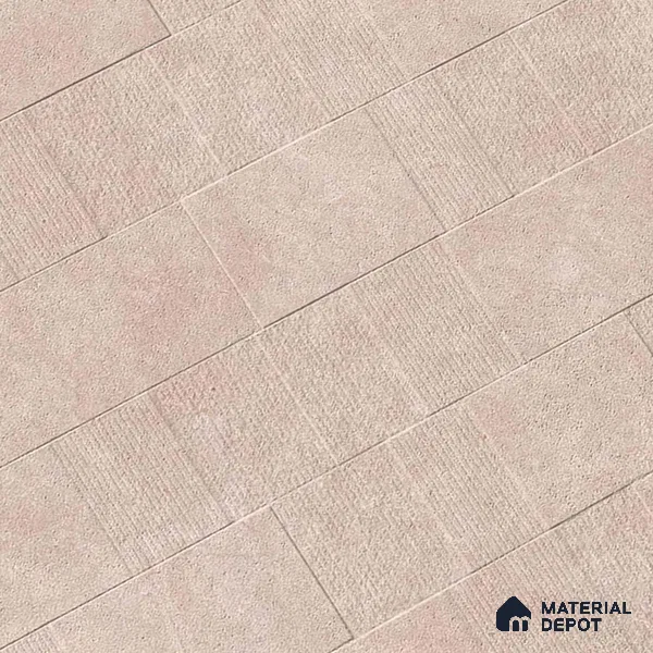 Stone Wall & Floor Tile TL 07613 C Jodhpur Pink 4 ft x 2 ft GVT Vitrified Matte Finish - 9 mm | 2 Random Design Suitable For Living Room, Bedroom, Bathroom