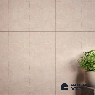Stone Wall & Floor Tile TL 07613 C Jodhpur Pink 4 ft x 2 ft GVT Vitrified Matte Finish - 9 mm | 2 Random Design  Suitable For Living Room, Bedroom, Bathroom