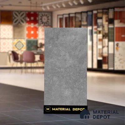 Stone Wall & Floor Tile TL 07613 D Kadappa Black 4 ft x 2 ft GVT Vitrified Matte Finish - 9 mm | 2 Random Design  Suitable For Living Room, Bedroom, Bathroom